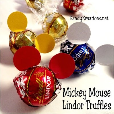 Make some yummy party treats for your next Disney party with these cute and easy Mickey Mouse Ears party treats.  With just a few seconds of work, you have a creamy, delicious treat to bring Mickey Mouse into the party.