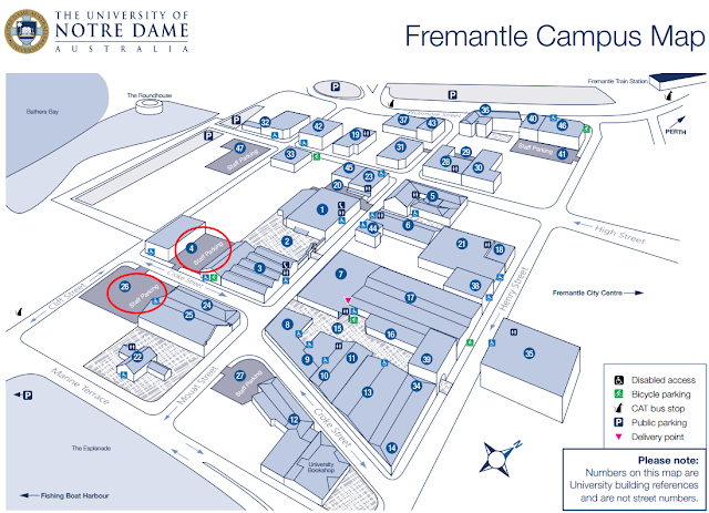 notre dame fremantle campus map Student Services Fremantle May 2017 notre dame fremantle campus map