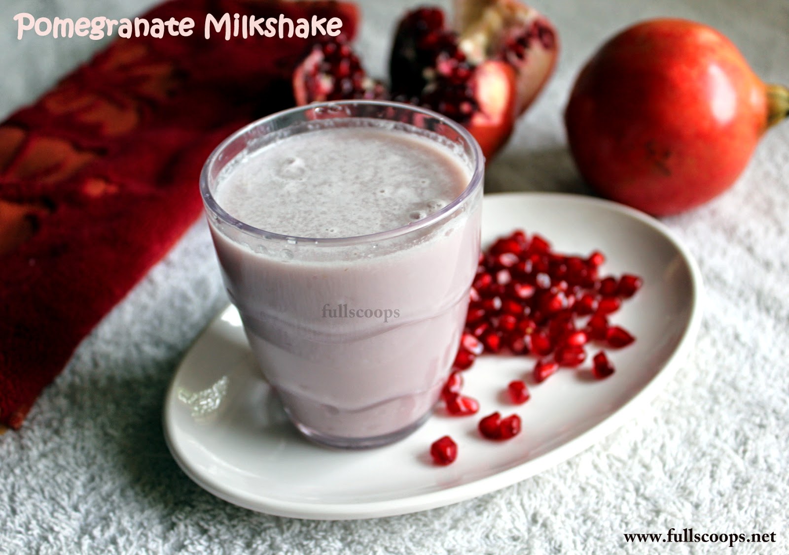 pomegranate milkshake