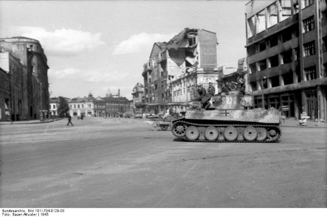 Німецький важкий танк Tiger I у Харкові, Україна, 1943 рік