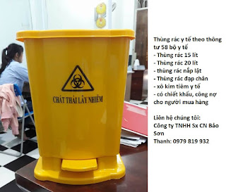 thùng rác y tế 15 lít