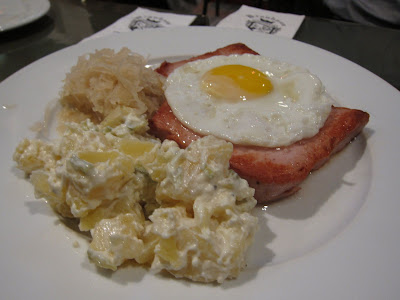 Meat and potatoes at Singapore's Brauhaus