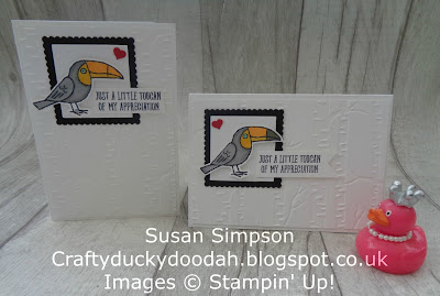 #stampinupuk, #lovemyjob, Craftyduckydoodah!, Bird Banter, Coffee & Cards project April 2018, Supplies available 24/7 from my online store, 