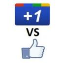 Google+1 VS Facebook