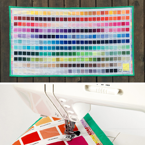 Kaufman Kona Color Chart Mini Quilt - Tutorial