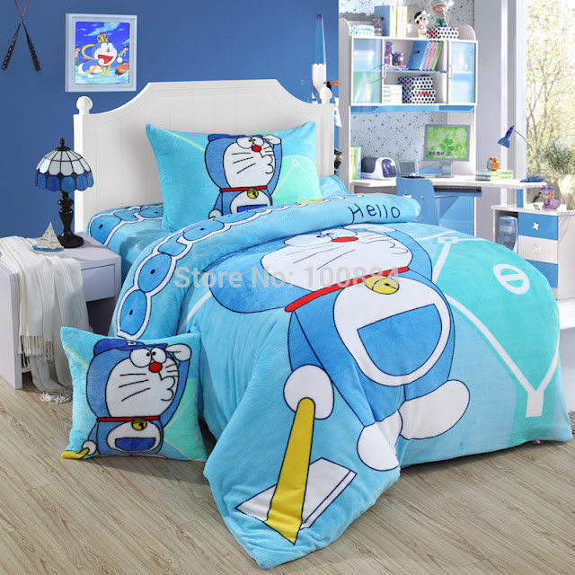 Kamar Tidur Anak Perempuan Minimalis Warna Biru