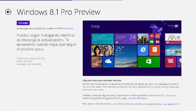 Como Instalar o actualizar Windows 8.1 Vista previa!  todos los detalles         