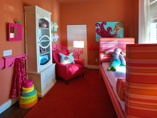painting ideas for girls room. citrus-infused girls room