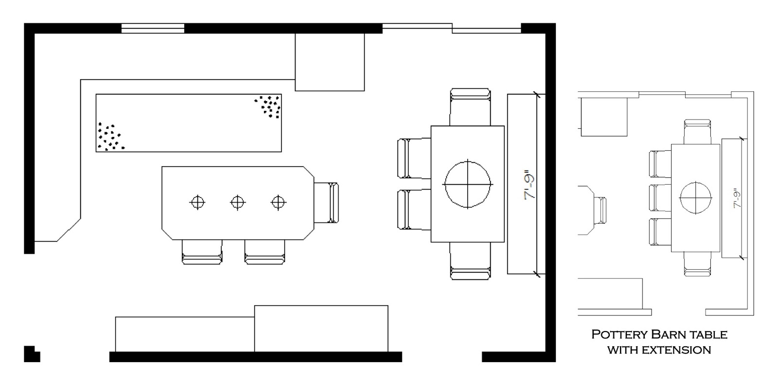 Table Birds Eye View Floor Plan