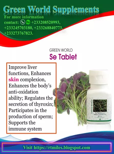 Green World Se Tablets regulates thyroid hormone: within thyroid hormone from T4 to T3 relies on deiodinase which contains ‘Se’.