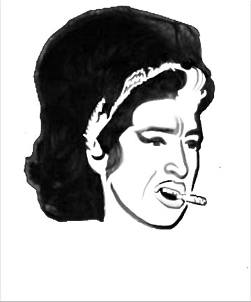 Amy Winehouse Rehab Stencil