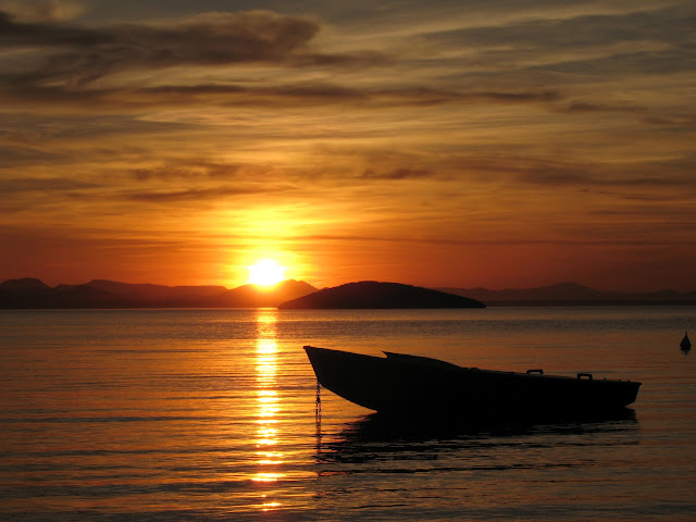 Atardecer en la cala del pino (la manga)