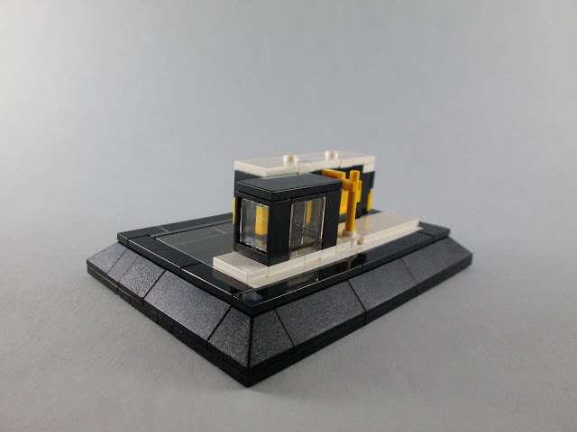 MOC LEGO Autocarro da CARRIS e paragem