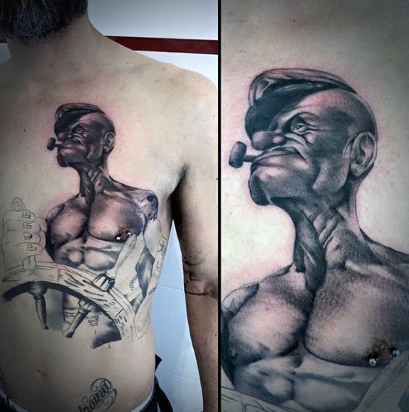 60 incríveis tatuagens do Popeye - Veja e inspire-se!