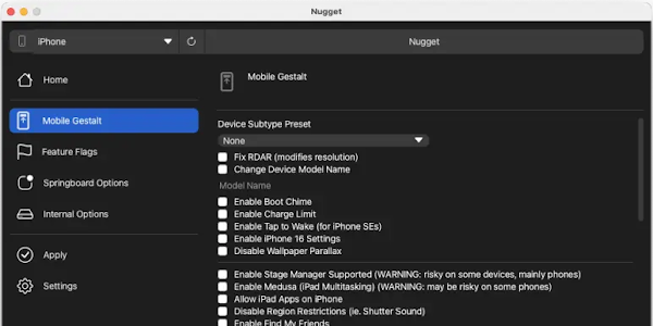 Nugget Open Source Program Unlock iOS Devices