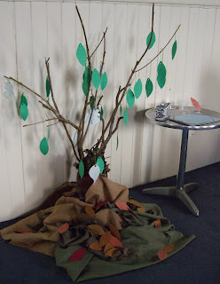 More green and brown leaves added to the Fig Tree