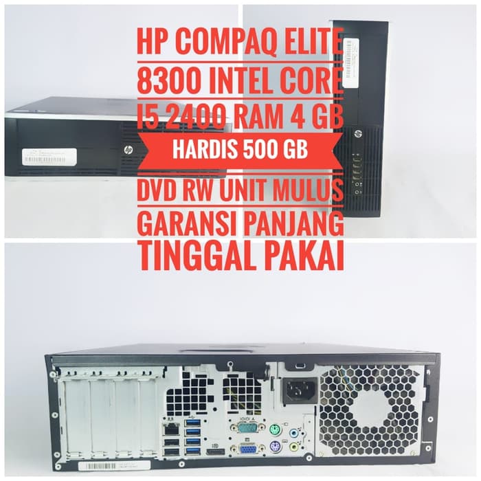 PC HP Compaq Elite Desktop 8300 i5 2400 Siap Di Order