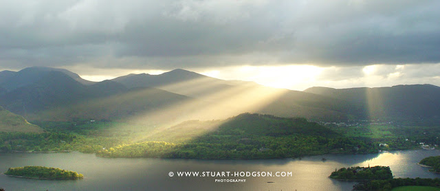 View from Walla Crag over Derwent Water, keswick, lake district views