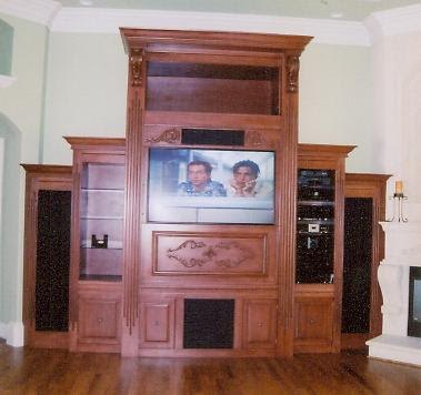 wood entertainment center