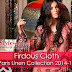 Firdous Paris Linen Collection 2014-2015 For Women