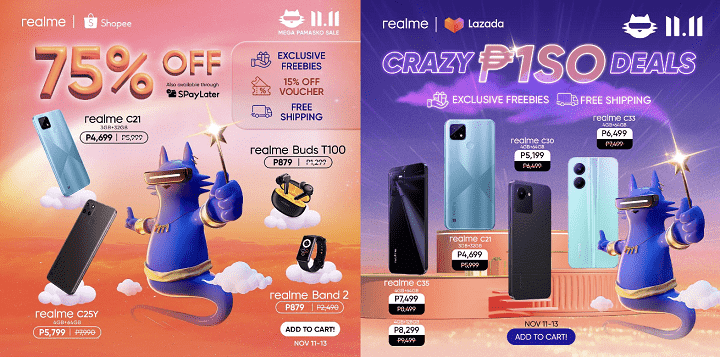 realme 10 starting only at P10,999 this coming 11.11 Sale