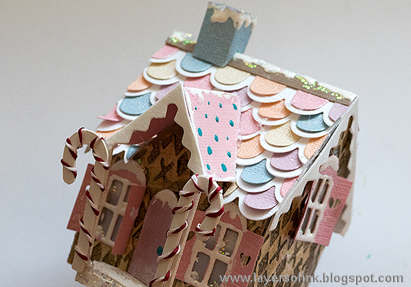 Layers of ink - Pastel Paper Gingerbread House Tutorial by Anna-Karin