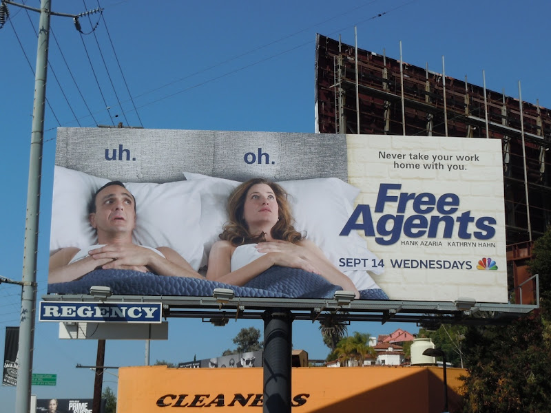 Free Agents TV billboard