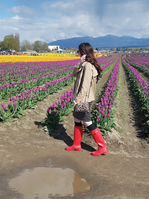 3 ways to wear Hunter boots this spring