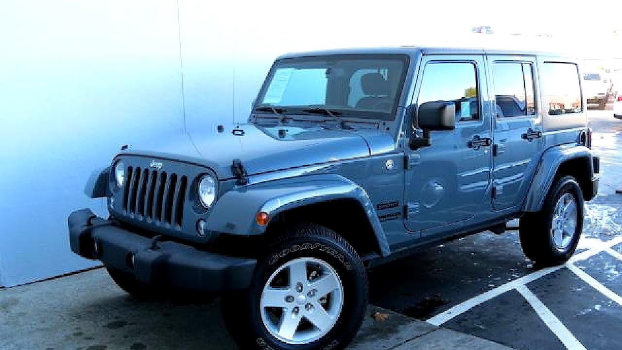 Steel Blue Metallic Jeep Wrangler