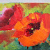 Poppies Floral Contemporary Paintings by Arizona Artist Amy Whitehouse