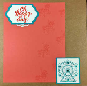 This 12x12 scrapbook page uses Stampin' Up!'s Carousel Birthday and Scenic Sayings stamp sets.  It also uses the Lots of Labels Framelits and the Lace Doilies.  #stampinup #stamptherapist www.stampwithjennifer.blogspot.com