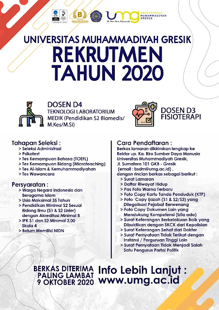 Rekrutmen Universitas Muhammadiyah Gresik