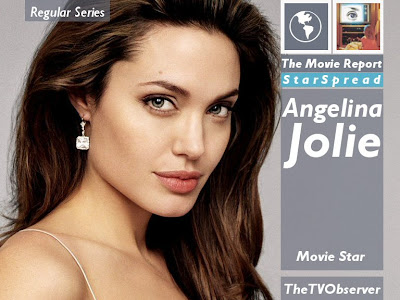 Actress Angelina Jolie, star of the action film "Gone in 60 Seconds", kisses