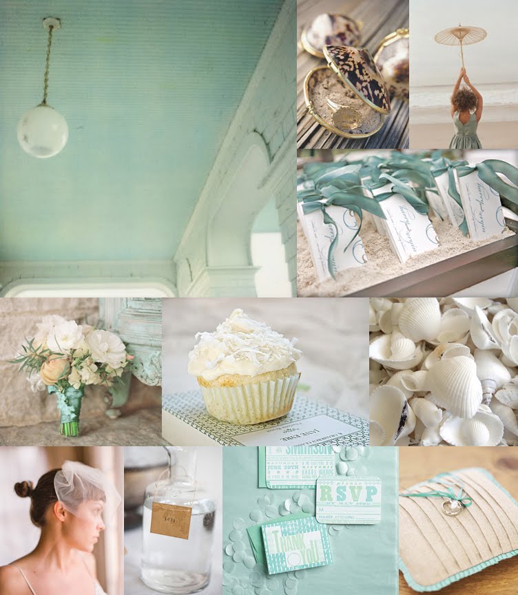 This beachthemed inspiration board is full of fun ideas