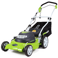 GreenWorks 25022 12-Amp 20" Corded Lawn Mower, image, review features & specifications plus buy at low price. One of the top 5 best lawn mowers under $200