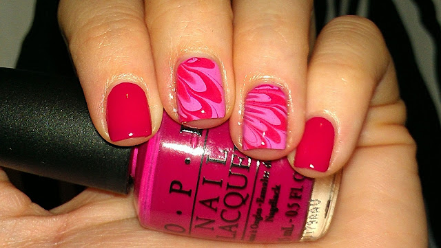 pink water marble