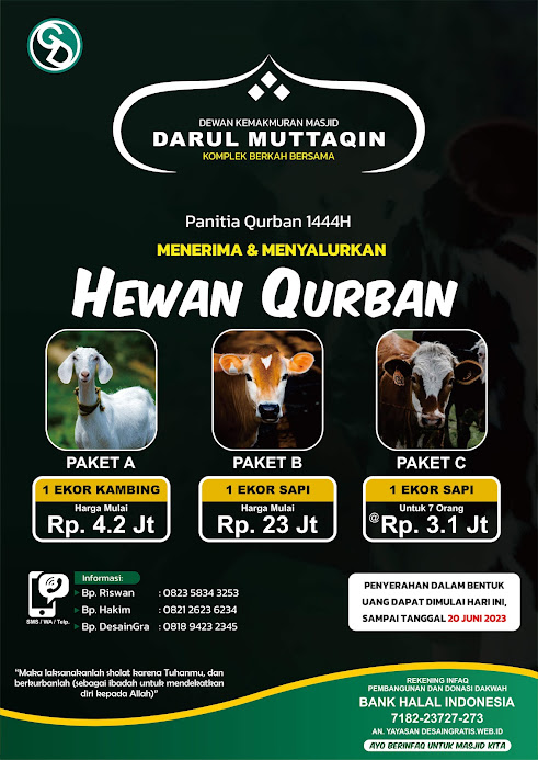 Free Download Vector Desain Banner Spanduk Qurban Idul Adha 1444H 2023 Format CDR Gratis