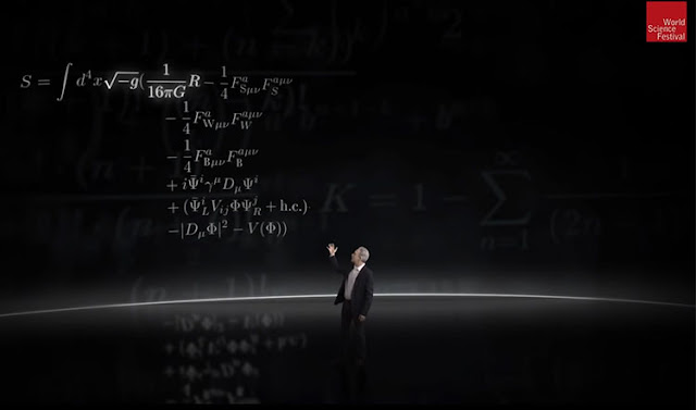 Brian Greene introduces the short hand view of the Standard Model (Source: Brian Greene, WSF)