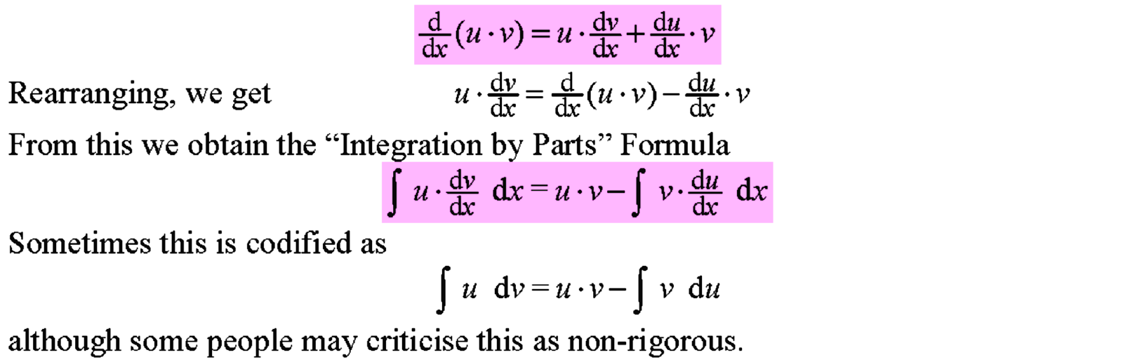 Truly Singaporean Singapore Mathematics H2 Expository Integration By Parts And The D Etail Heuristic