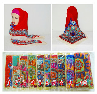 jilbab segiempat tyrex motif paisley cantik