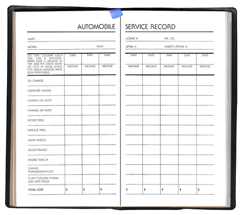 Always Organizing: Keep Your Vehicle Service Records Organized