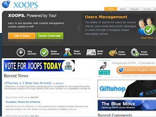 xoops web portal de aplicaciones php de código abierto