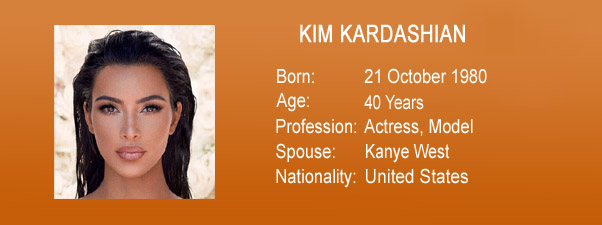 celebrity kim kardashian west age, date of birth, profession, spouse,  nationality [picture]