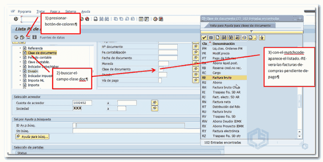 FBL1N para facturas de compras SAP - Consultoria-SAP