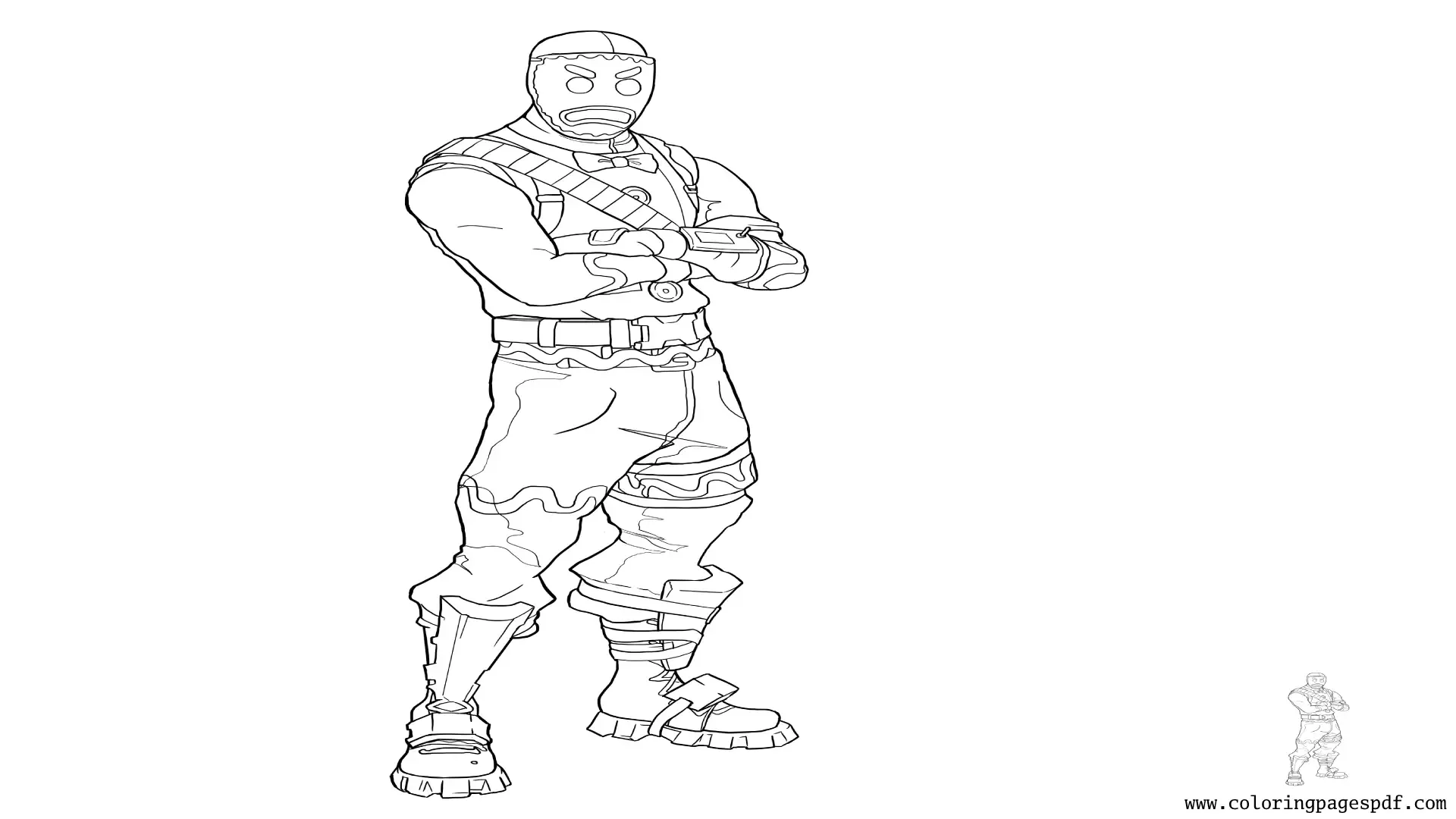 Coloring Page Of Fortnite Gingerbread Skin