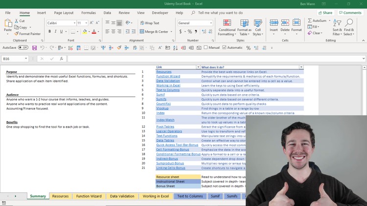 Microsoft Excel-The Ultimate Workbook How-to Resource Course Udemy Coupon