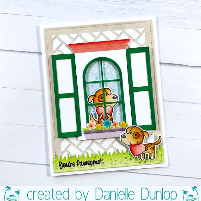 Sunny Studio Stamps: Puppy Love Customer Card by Danielle Dunlop