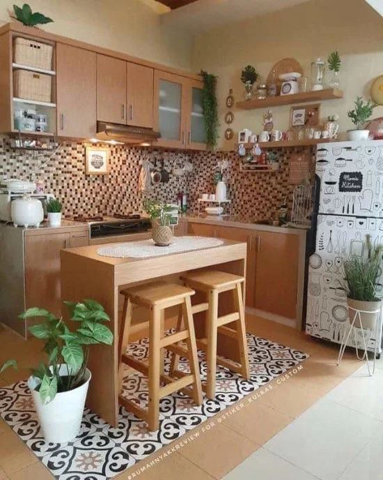 desain dapur mungil cantik