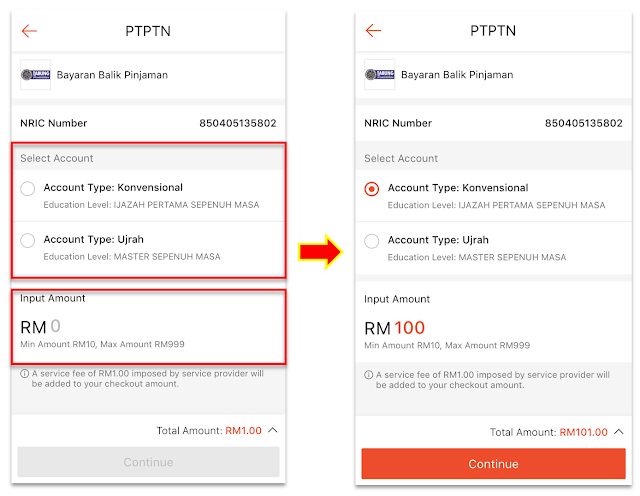 cara bayar ptptn di shopee tahun 2021