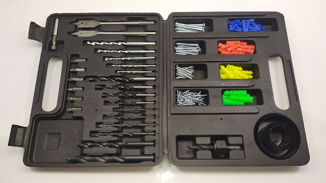 حقيبة ادوات الشنيور ضرورية في كل بيت  Suitcase 29 Drill Bits & Assorted Accessories For Wood Metal